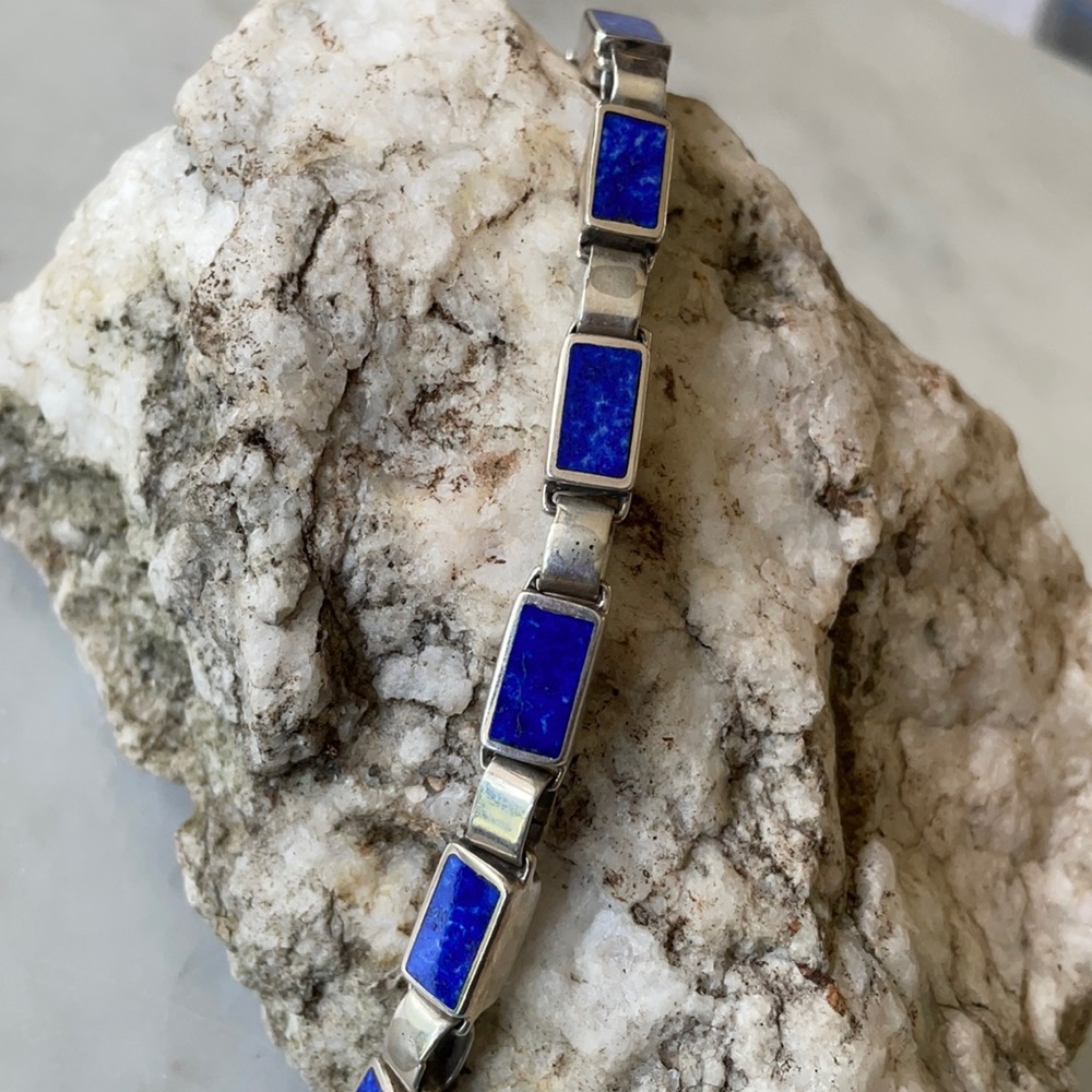 Christin Wolf Lapis Link Vintage Bracelet - Picture 5 of 15